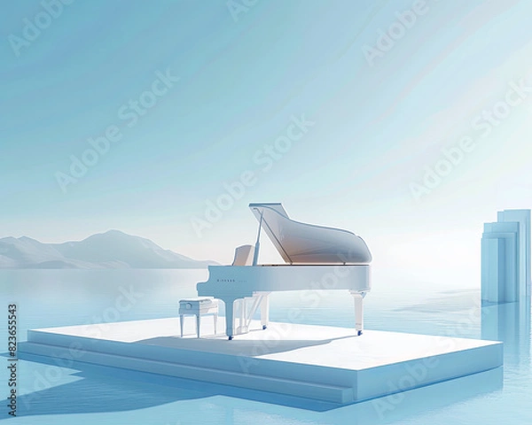 Obraz white piano