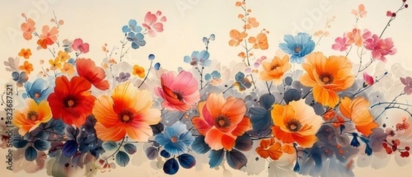 Fototapeta small flower pattern details