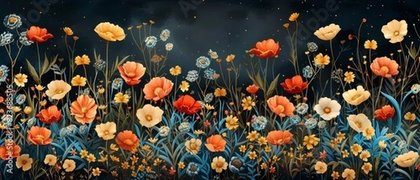 Obraz small flower pattern details