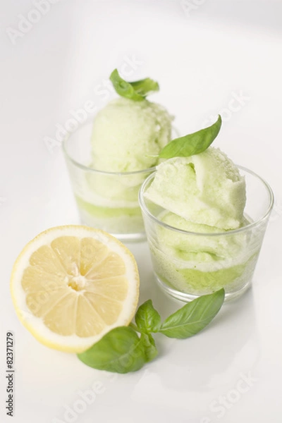 Obraz Basil and lemon sorbet