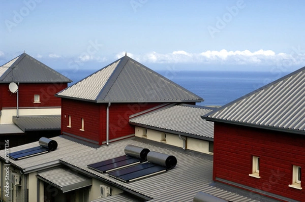 Obraz petites maisons en bois