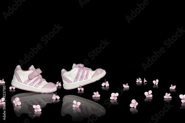 Obraz les chaussures a fleur