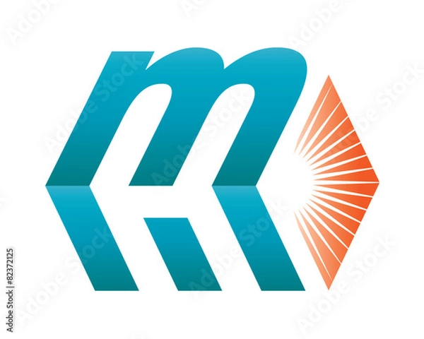 Obraz M Letter Logo Template