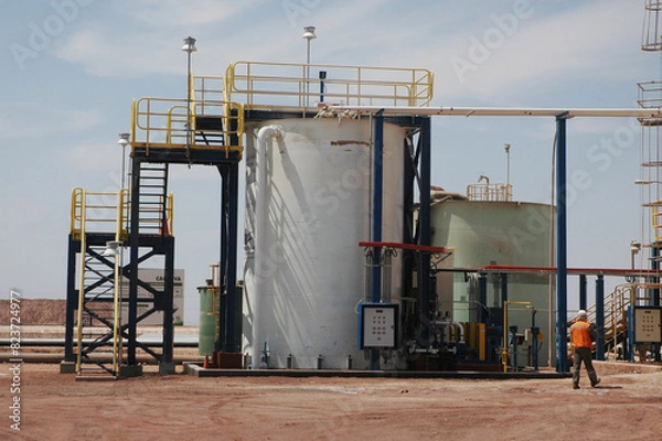 Obraz Trabadores en mineria en Chile