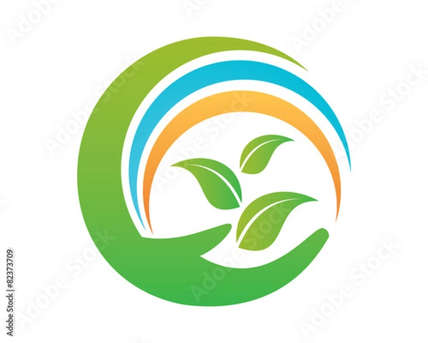 Obraz Natural Logo Template