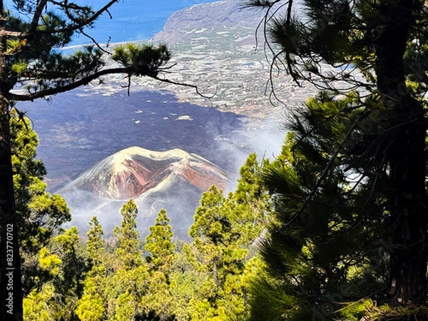 Obraz La Palma volcano view