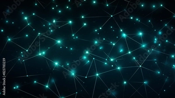 Fototapeta connecting dots technology