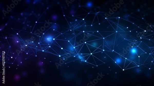 Fototapeta connecting dots technology