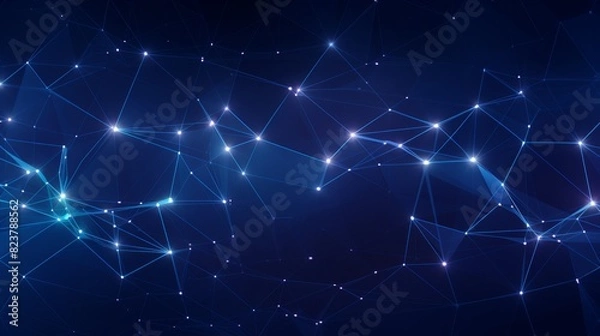 Fototapeta connecting dots technology