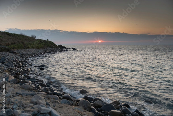 Fototapeta Great Saltee at sunset
