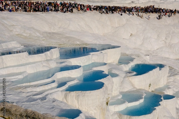 Obraz A view of hierapolis Pamukkale travertines