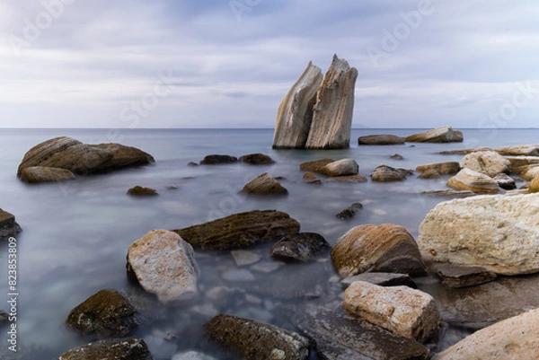 Obraz Foca sail cliffs long exposure