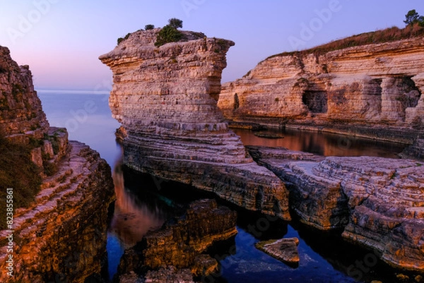 Obraz kocaeli kerpe cliffs long exposure