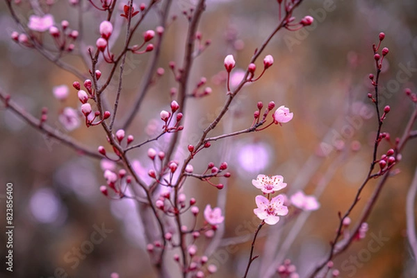 Obraz plum tree blooming in spring