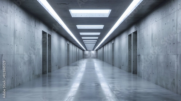 Obraz Lengthy Hallway With Distant Light