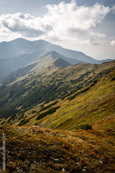 Obraz mountain landscape with clouds
