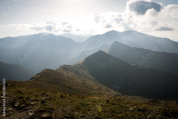 Obraz clouds over the mountains