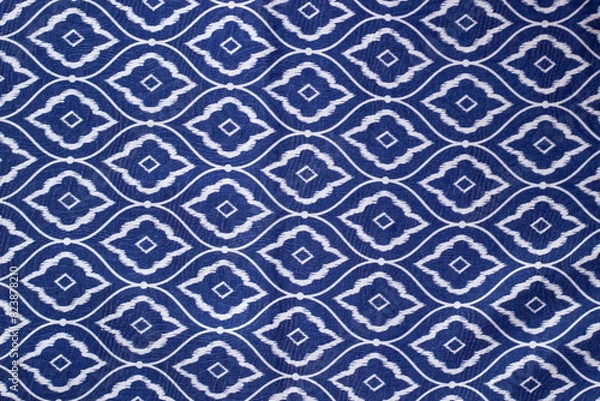 Obraz seamless blue and white pattern