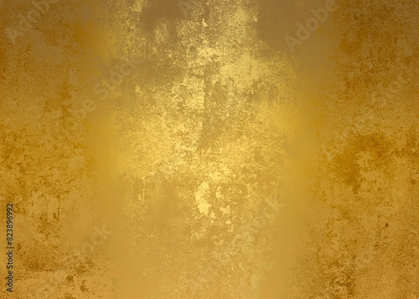 Obraz Golden Abstract  decorative paper texture  background  for  artwork  - Illustration