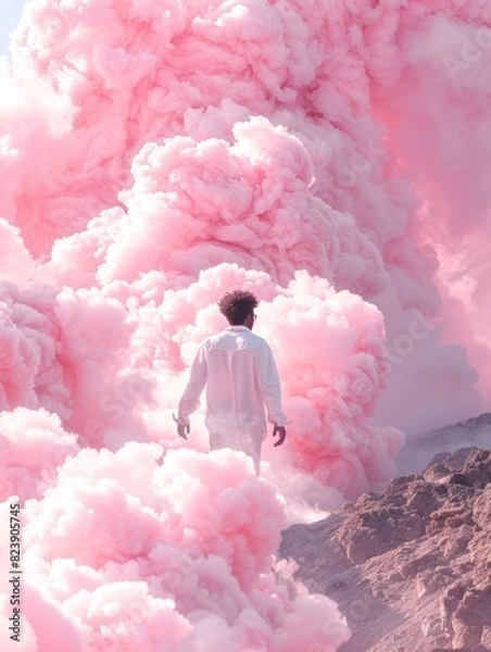 Fototapeta The Pink Cloud Walker