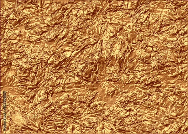 Obraz Golden Abstract  decorative paper texture  background  for  artwork  - Illustration
