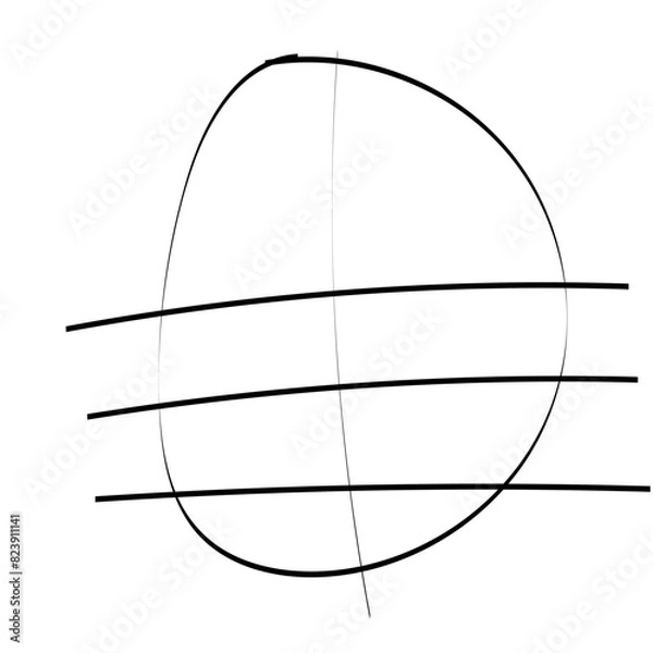 Obraz DRAWING A FACE PROPORTIONALLY