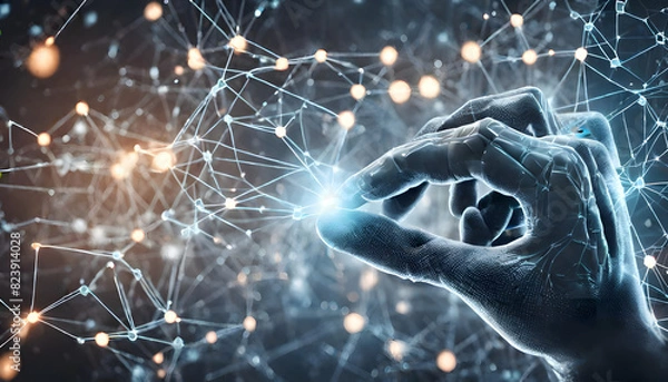 Obraz 3d render of a robot