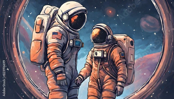 Obraz astronaut in space