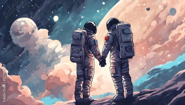 Fototapeta astronaut in space