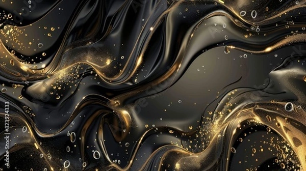 Obraz Classy Black and Gold Background for Professionals