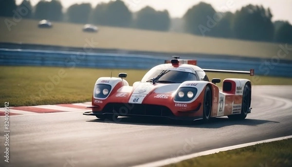 Obraz racing car on the road