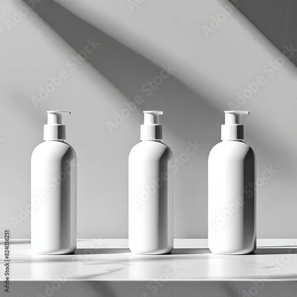 Fototapeta Mock-up, Cosmetic Container Design. Generative AI
