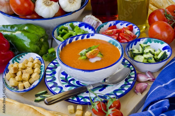 Obraz Spanish Cuisine. Gazpacho.