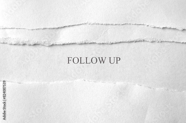 Fototapeta Follow Up