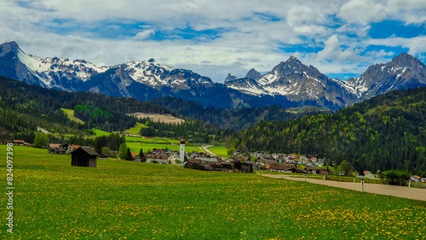 Obraz landscape with mountains austria