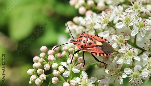 Obraz fire bug in the garden