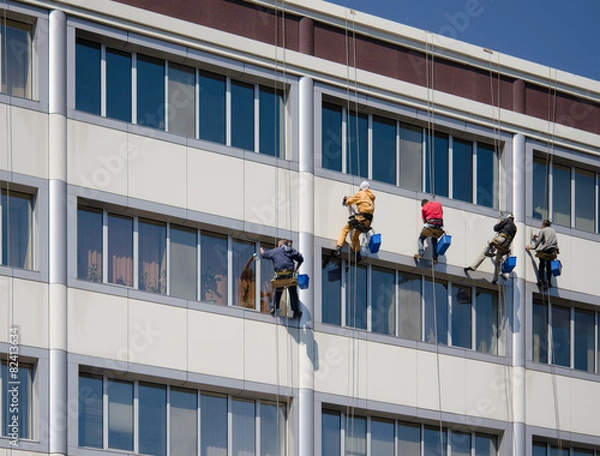 Fototapeta window cleaners
