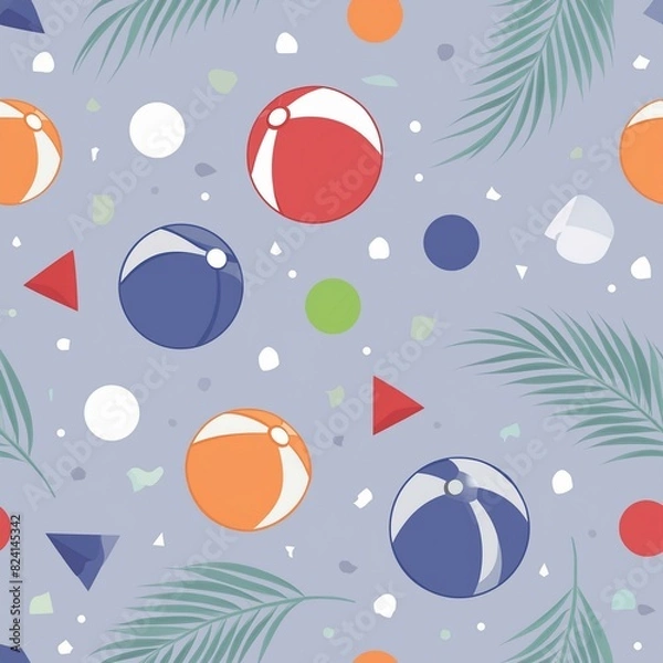 Obraz christmas seamless pattern with balls