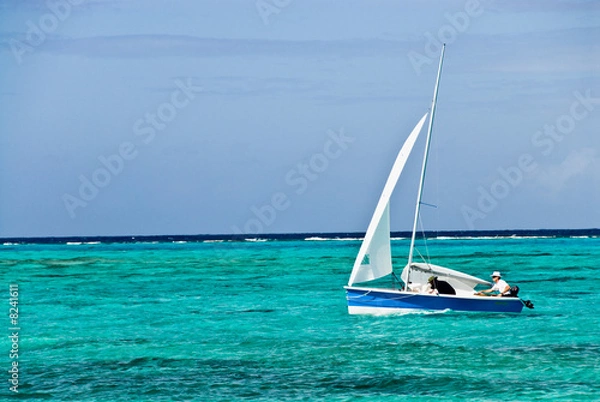 Obraz  Green water sailing