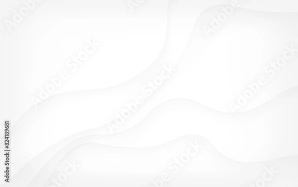 Fototapeta Simple and elegant abstract white background with subtle gradients and flowing curves, perfect for clean and modern design projects.