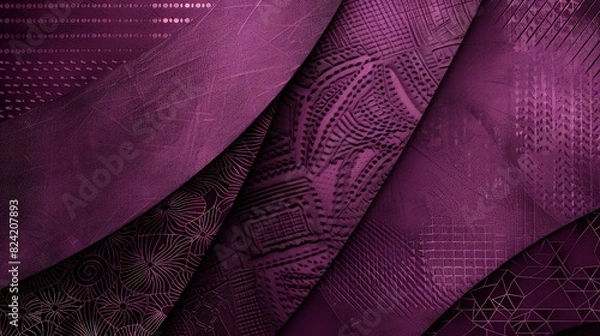 Fototapeta A refined monochromatic abstract background featuring subtle patterns and textures in various shades of plum, providing a warm and sophisticated design.