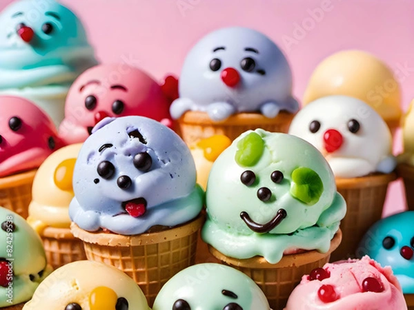 Fototapeta Cute ice cream