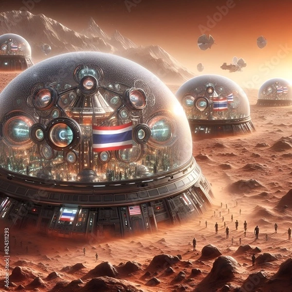 Obraz ดวงดาวในอวกาศอาจเป็นที่อยู่ของมนุษย์ในอนาคต