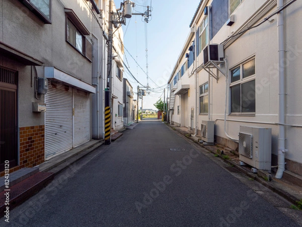 Fototapeta 町工場が建ち並ぶ八尾市の風景