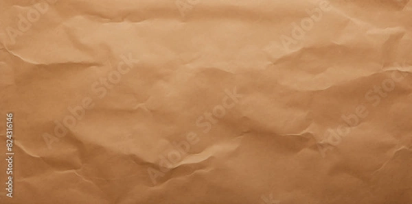 Obraz brown crumpled paper background texture