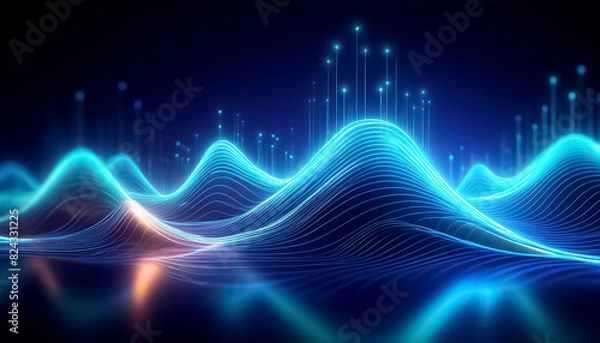 Fototapeta abstract background with glowing lines,
energetic business background