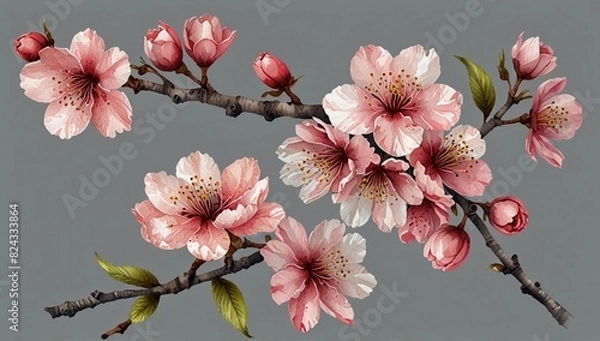 Obraz pink cherry blossom