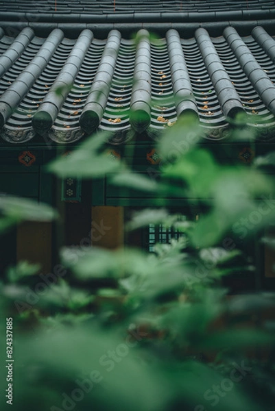 Obraz 비오는날 한옥