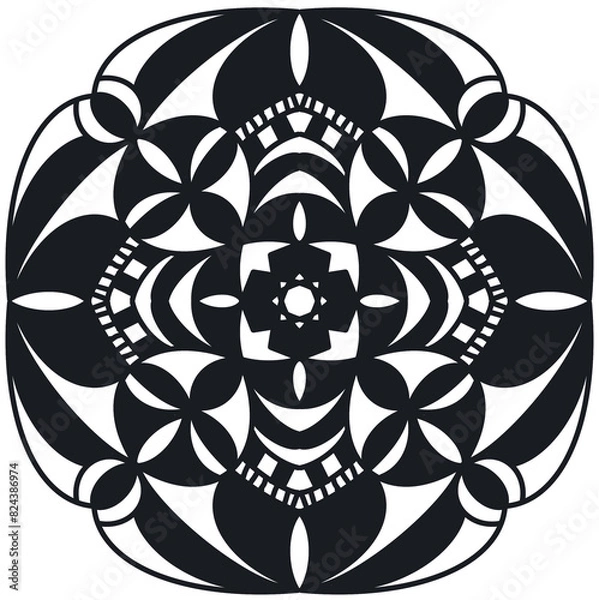 Obraz Shape Doodle Ornamental mandala geometric