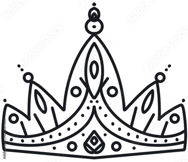 Obraz King crown line